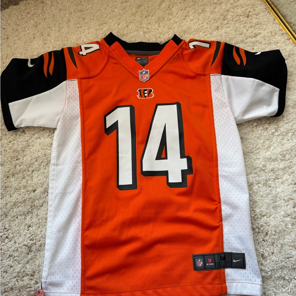 Nike Kids Orange and Black Sports Jersey